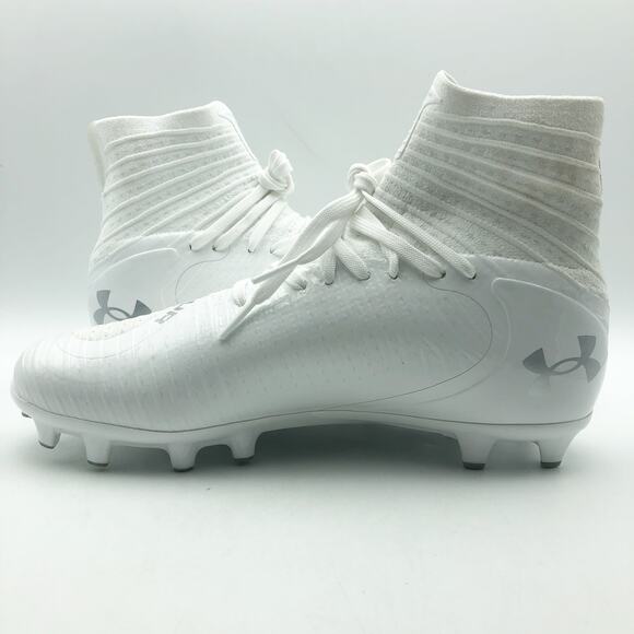 Under Armour Men Highlight MC 2.0 High Top Football Cleats Size 8 White NWOB main image 4